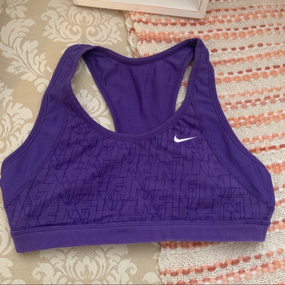 Nike reversible dry fit racer back sports bra